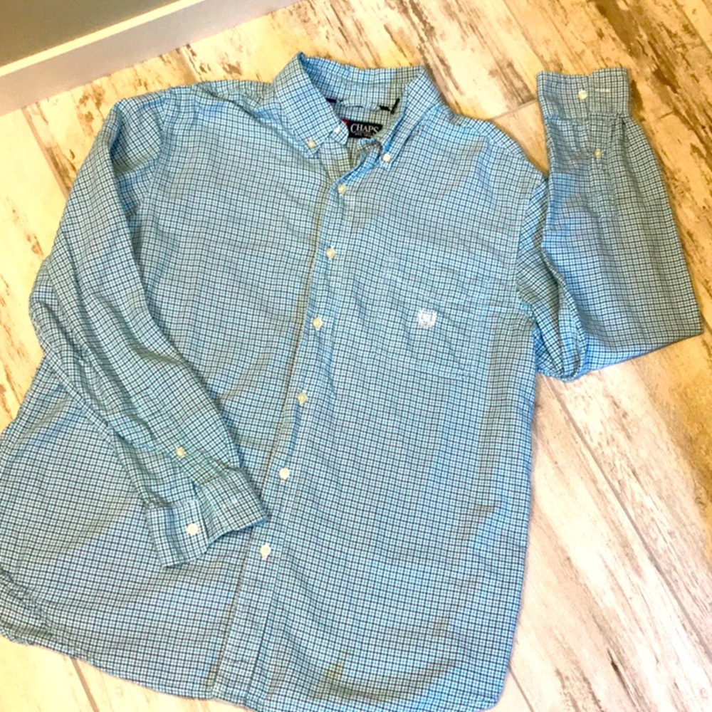 Long Sleeve Chaps Button up Shirt